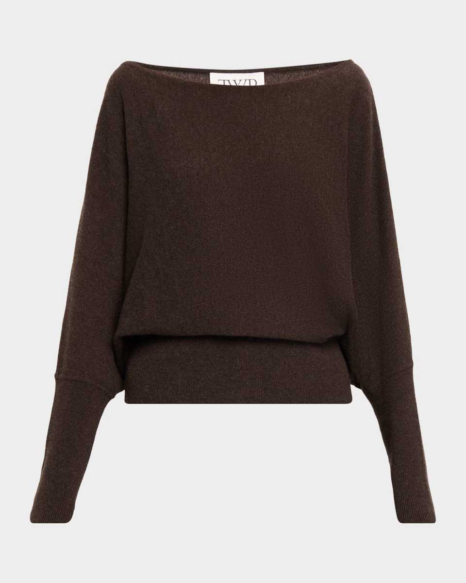 Off-Shoulder Cashmere Sweater